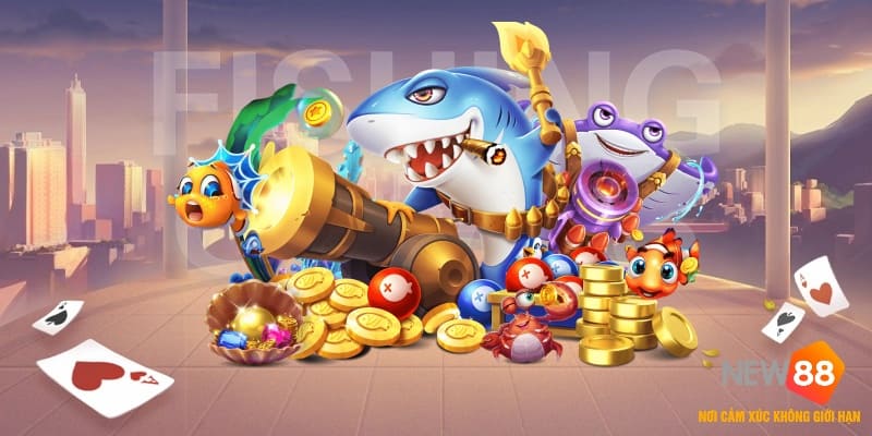 Bắn Cá Có Gì Vui? Trải Nghiệm Săn Thưởng Hấp Dẫn Tại New88 5 Bắn cá mang lại sân chơi săn kho báu biển đầy thú vị